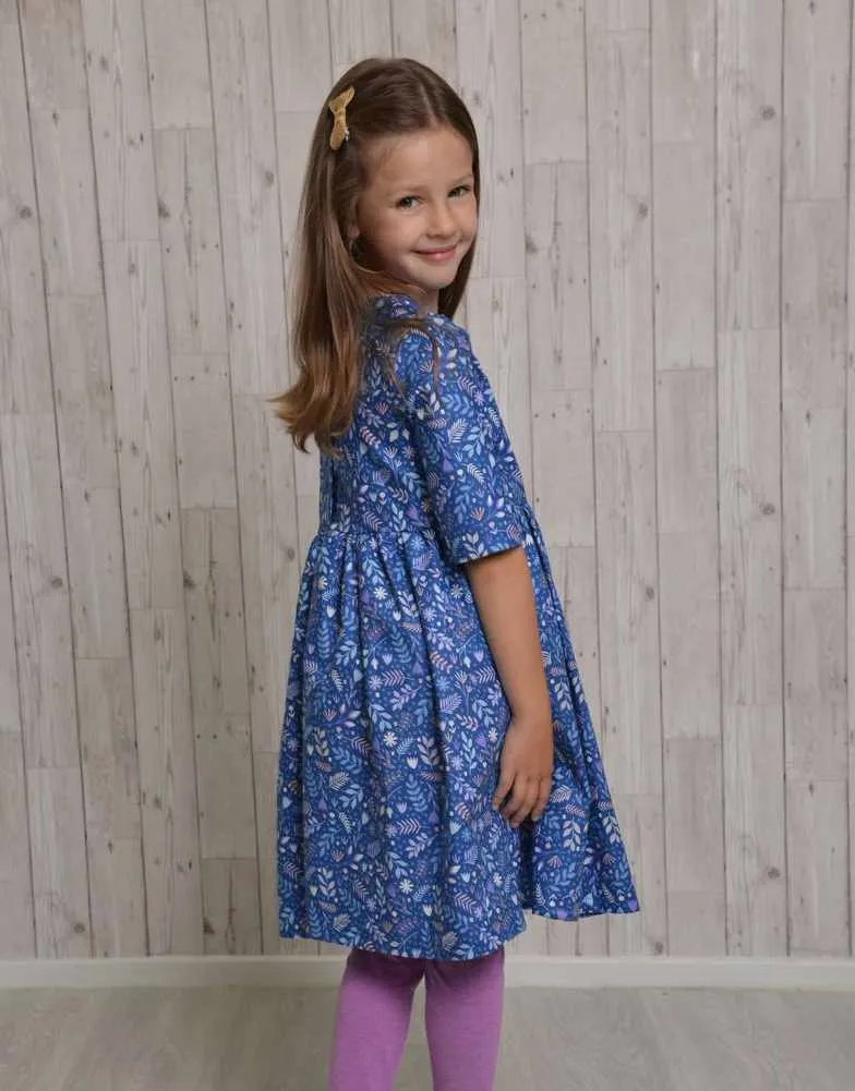 Amelie Girl's Dress Sewing Pattern, Emporia Patterns