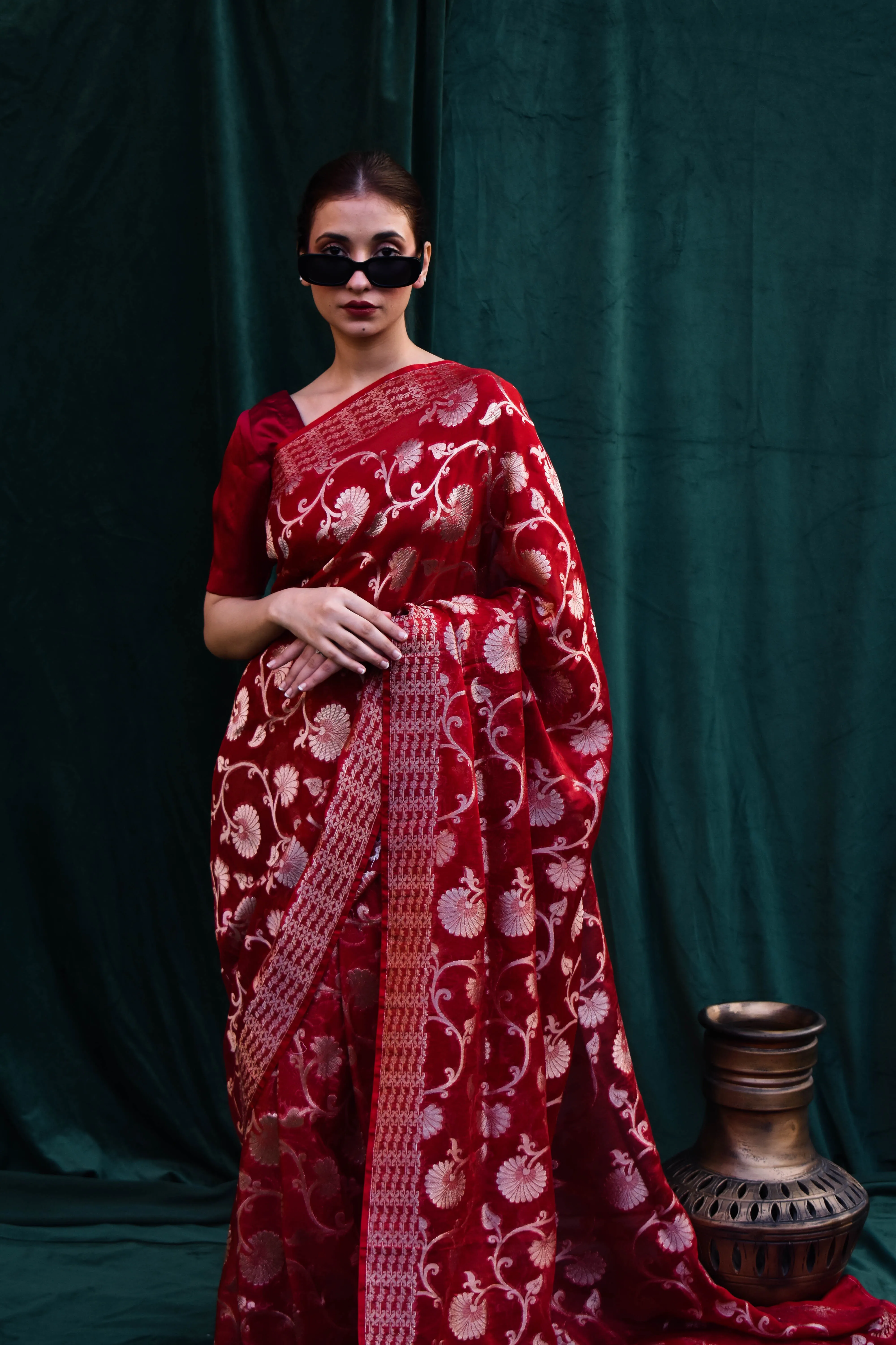 Banarsi Chiffon: Sindoor