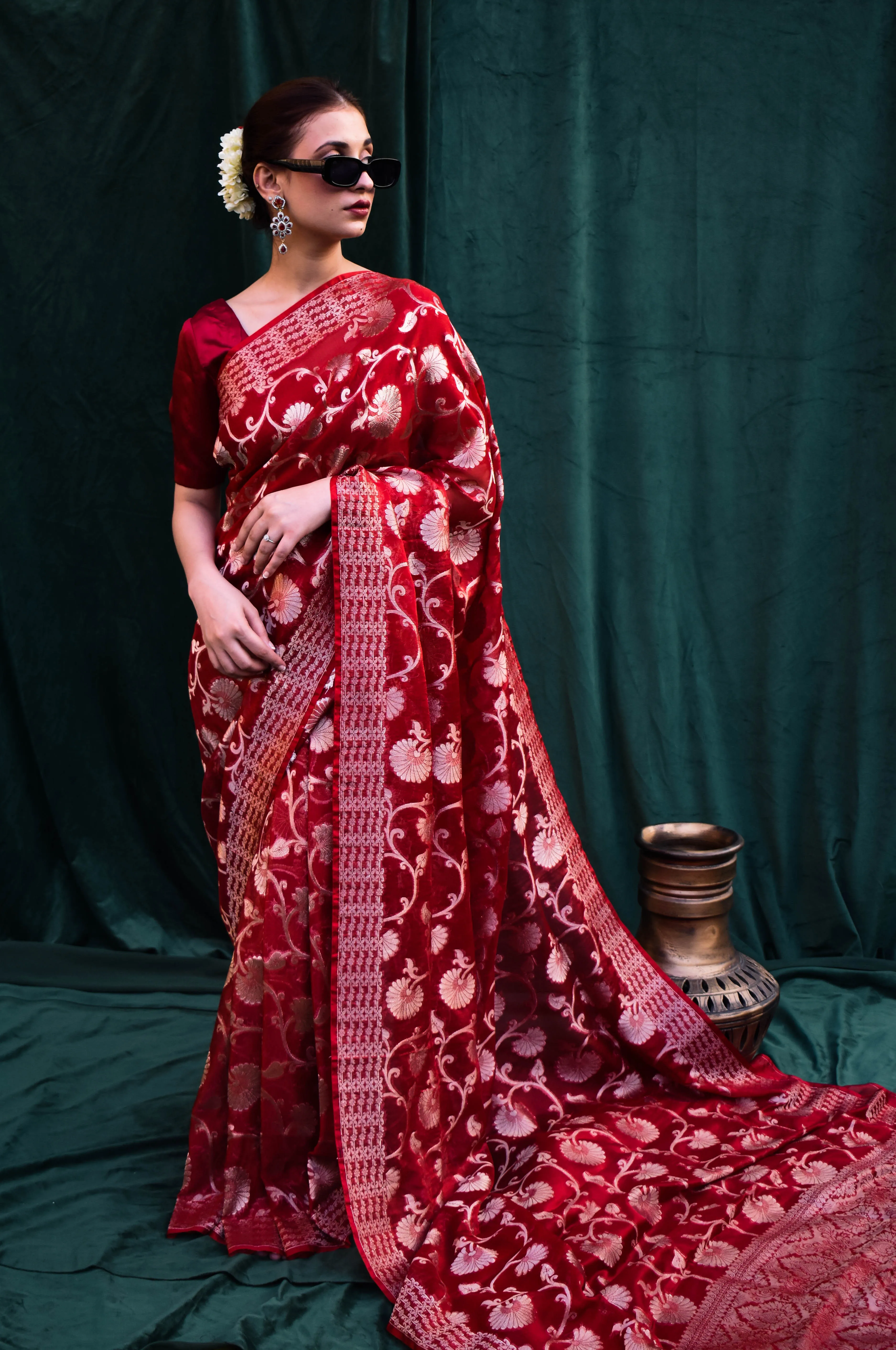 Banarsi Chiffon: Sindoor