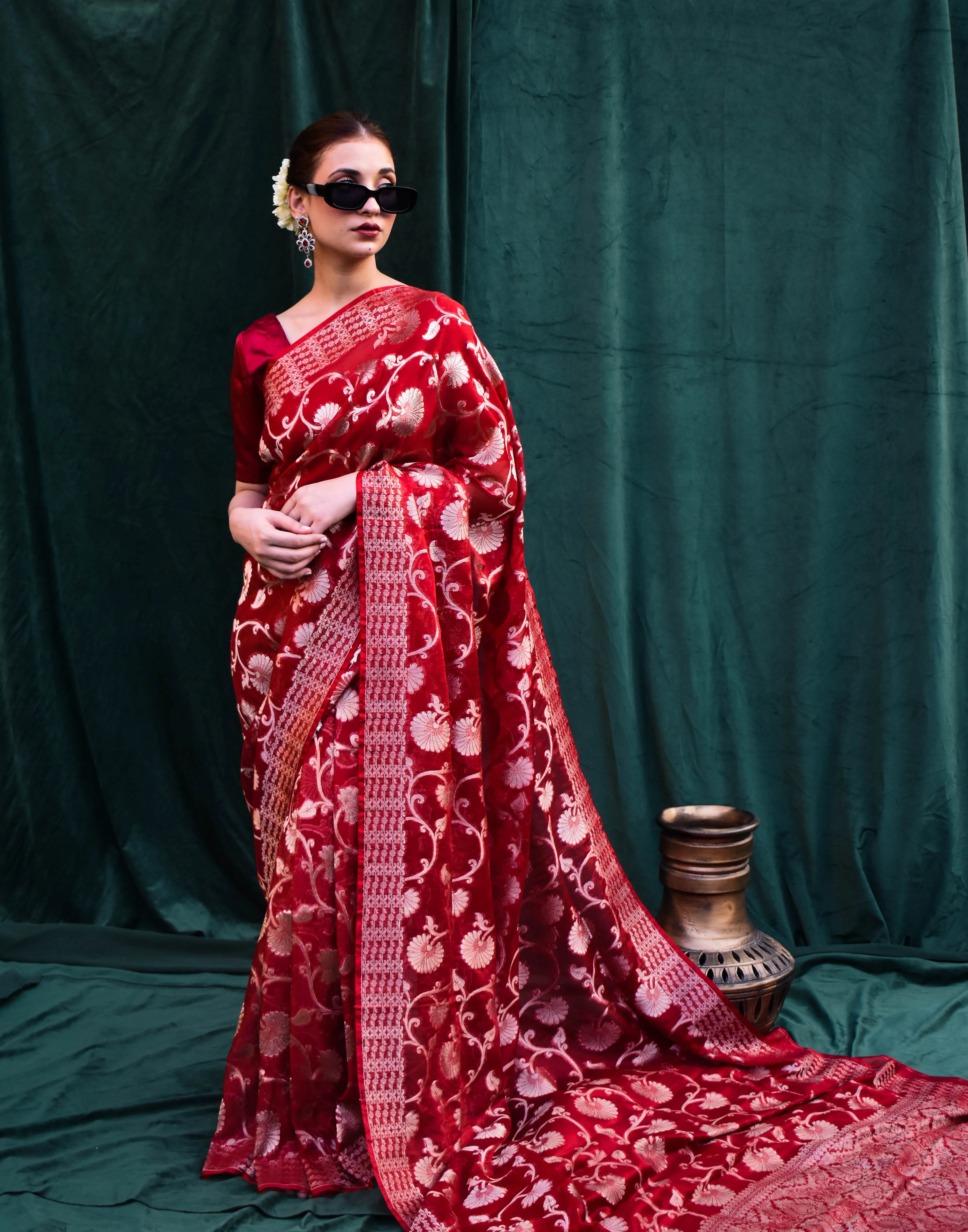 Banarsi Chiffon: Sindoor