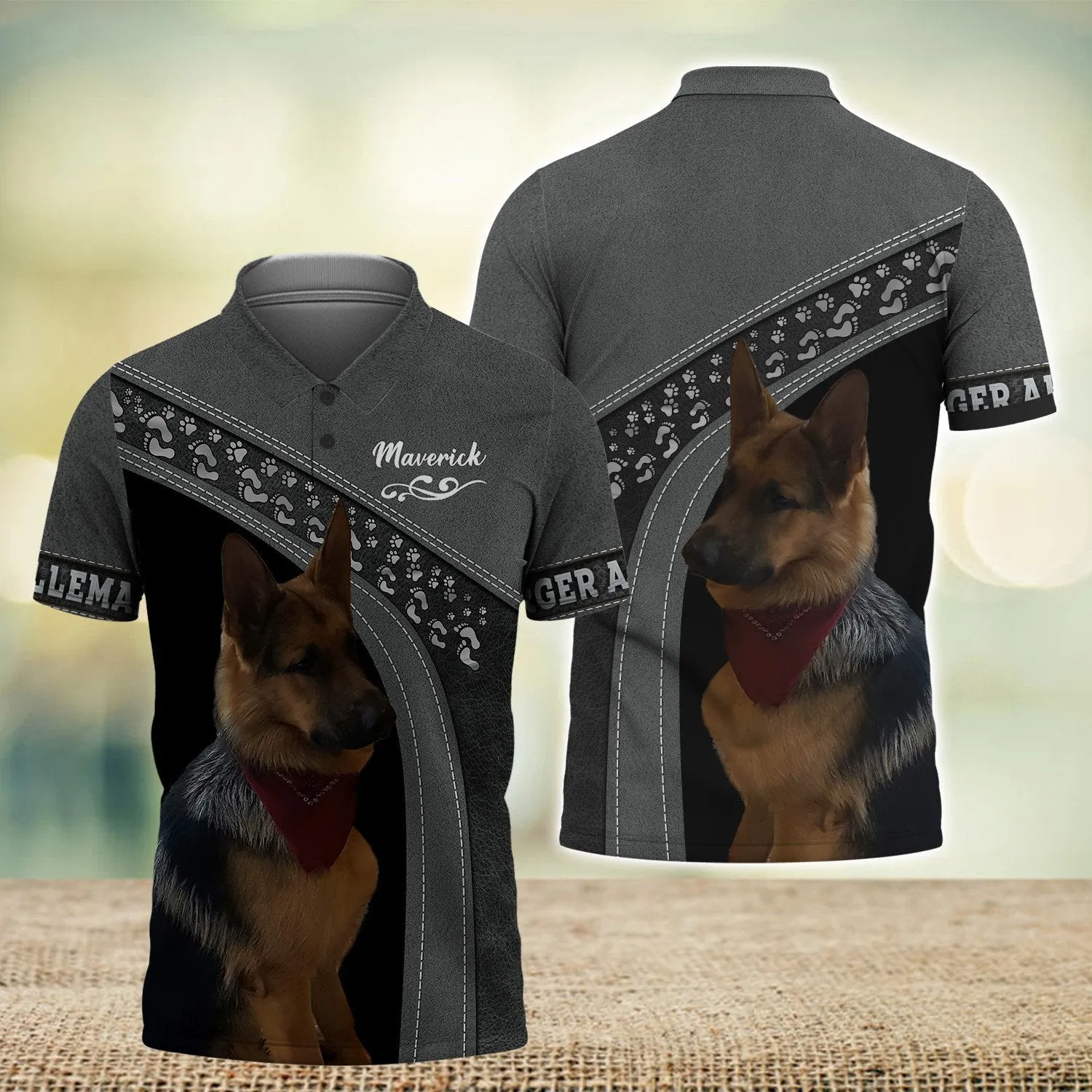 Berger Allemand Love Never Walk Alone 3D Full Print Shirts, Shirt For Dog Lovers, Dog Memorial Gifts for loss of Dog