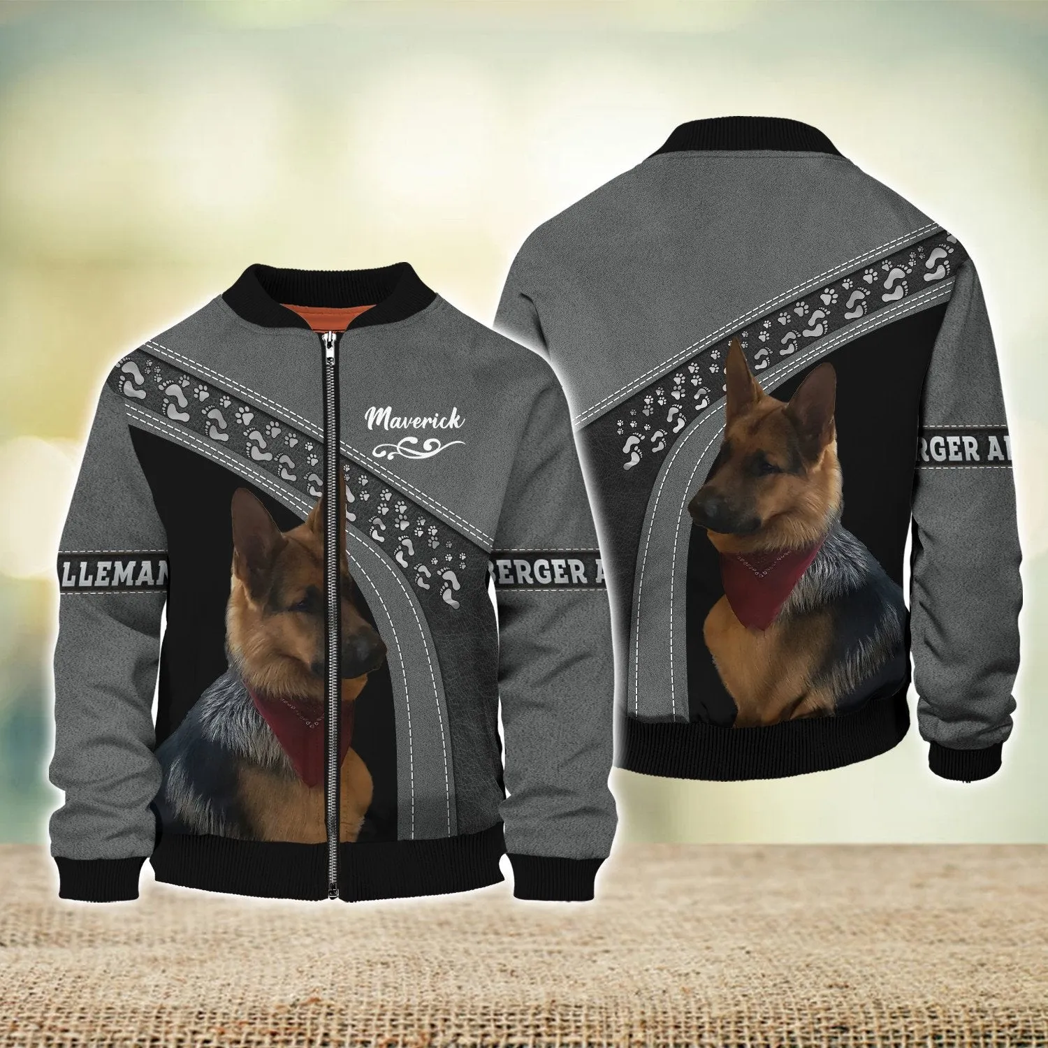 Berger Allemand Love Never Walk Alone 3D Full Print Shirts, Shirt For Dog Lovers, Dog Memorial Gifts for loss of Dog