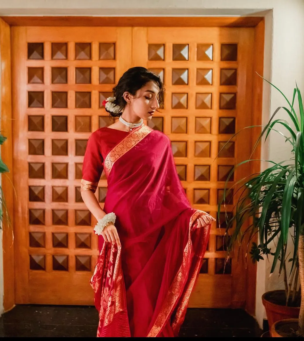 Chiffon Silk Banarsi - Diya