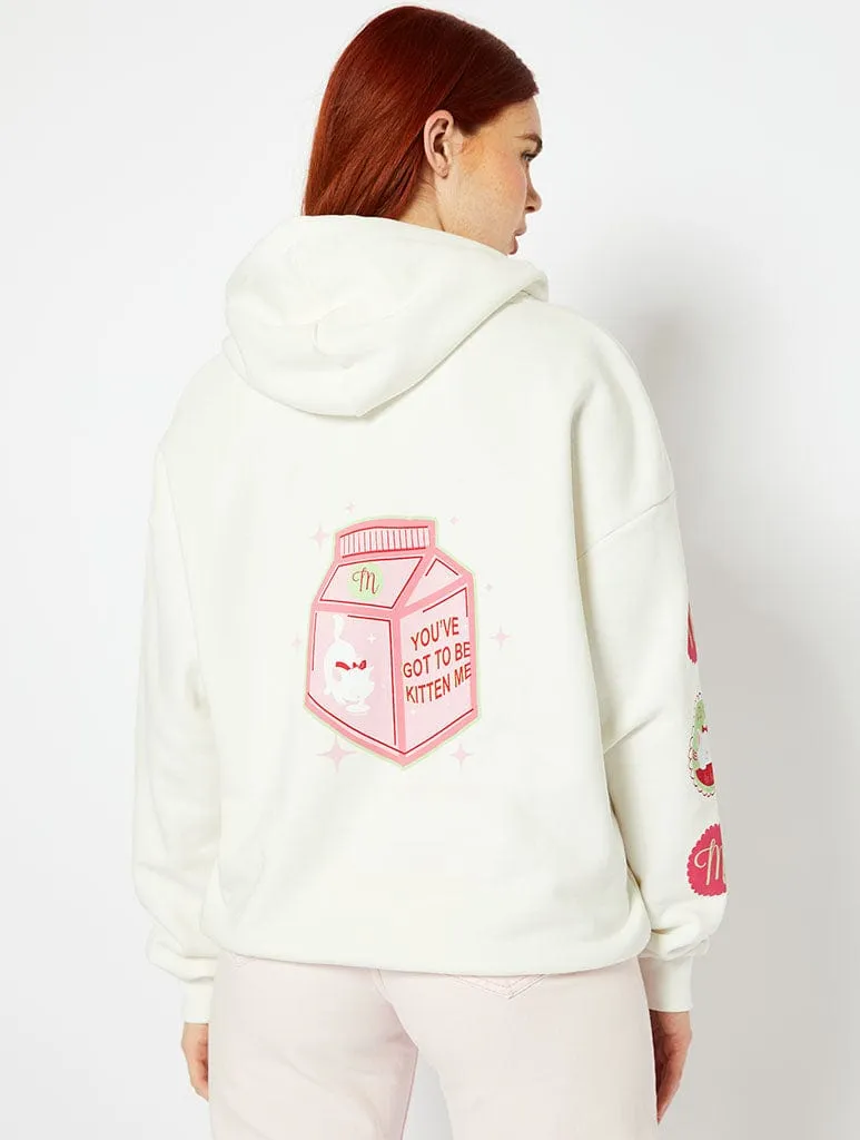 Disney Marie Meow Or Never Ecru Hoodie
