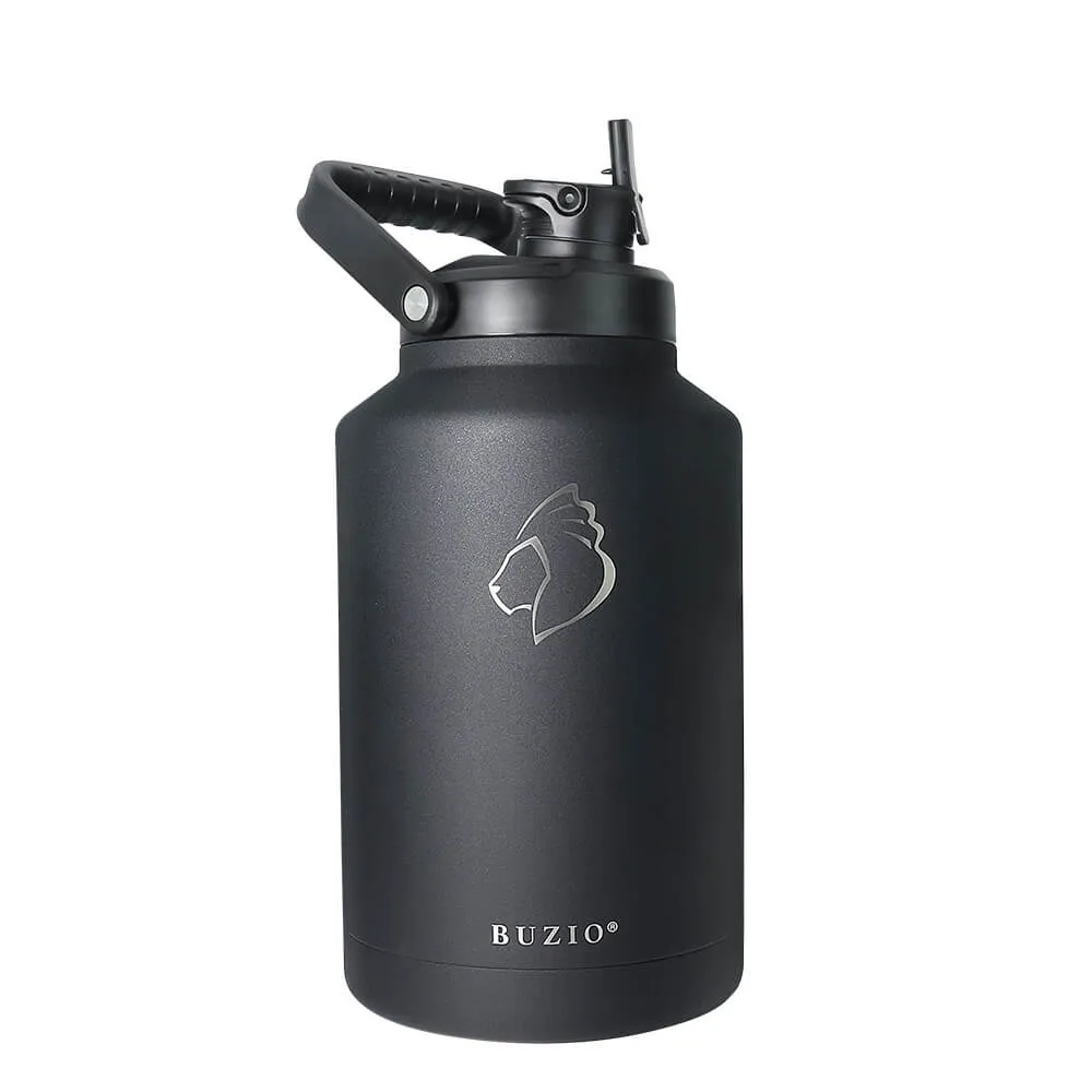 Gallon Insulated Jug with Straw Lid | Black | 128oz