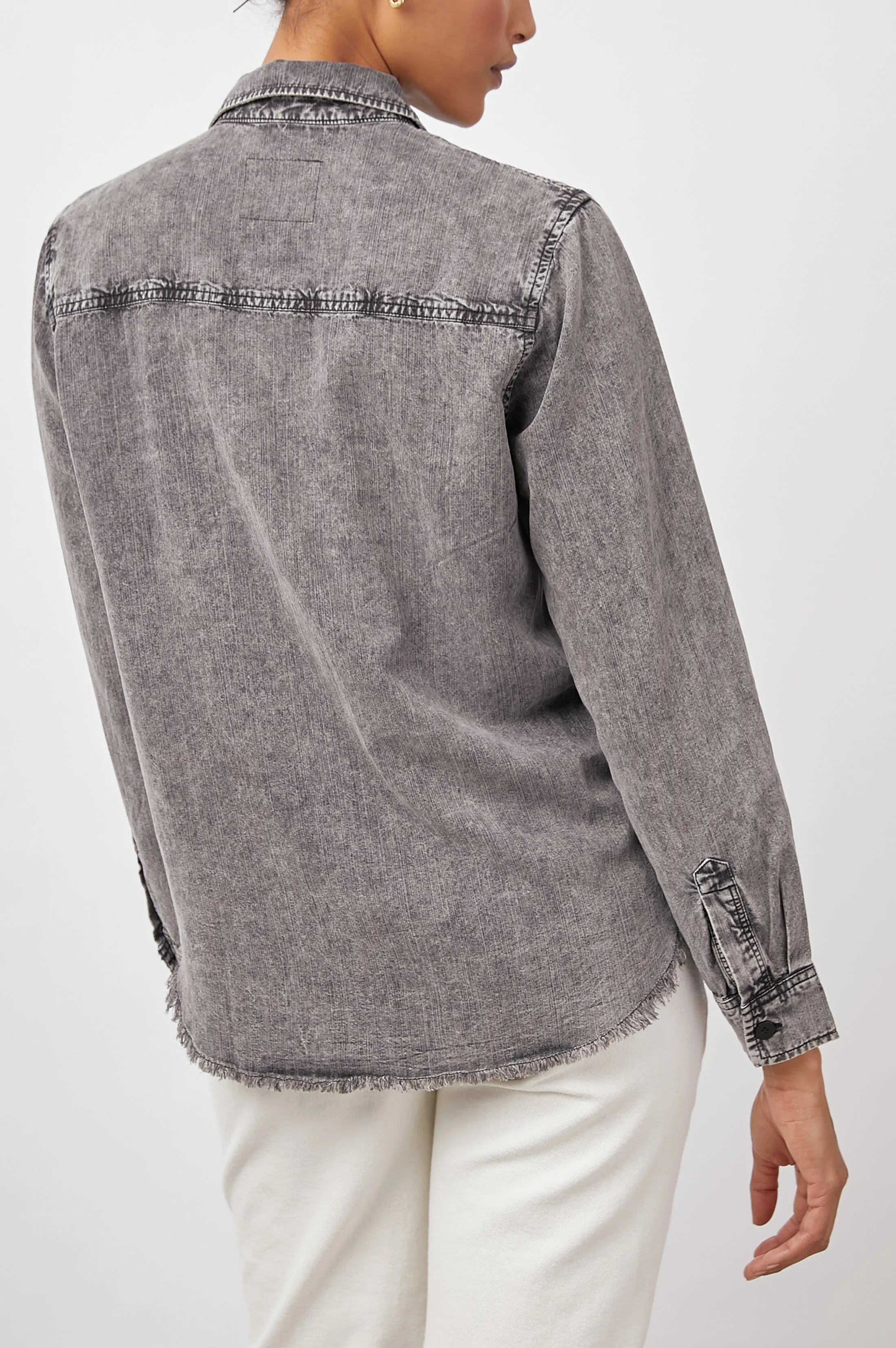 HENRY SHIRT - BLACK ACID WASH