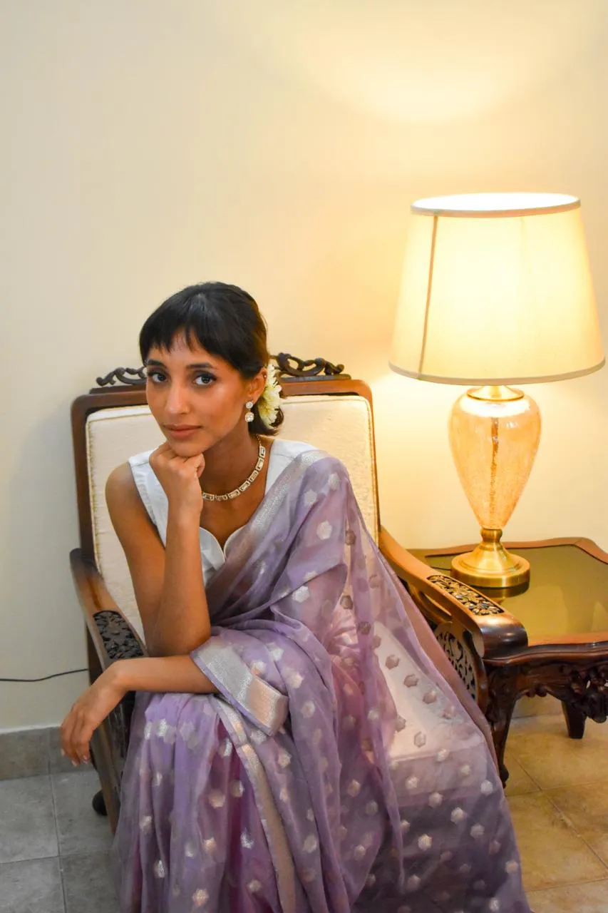 Khaddi Banarsi Chiffon: Gull