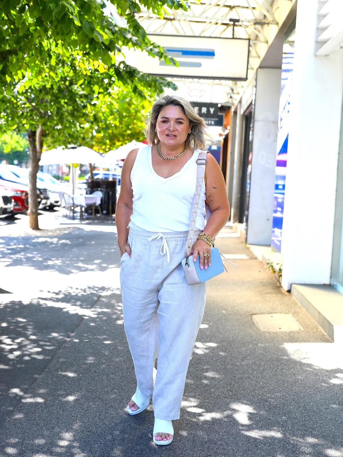 Lucy Linen Pant - Sand