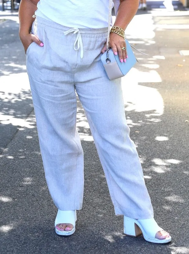 Lucy Linen Pant - Sand