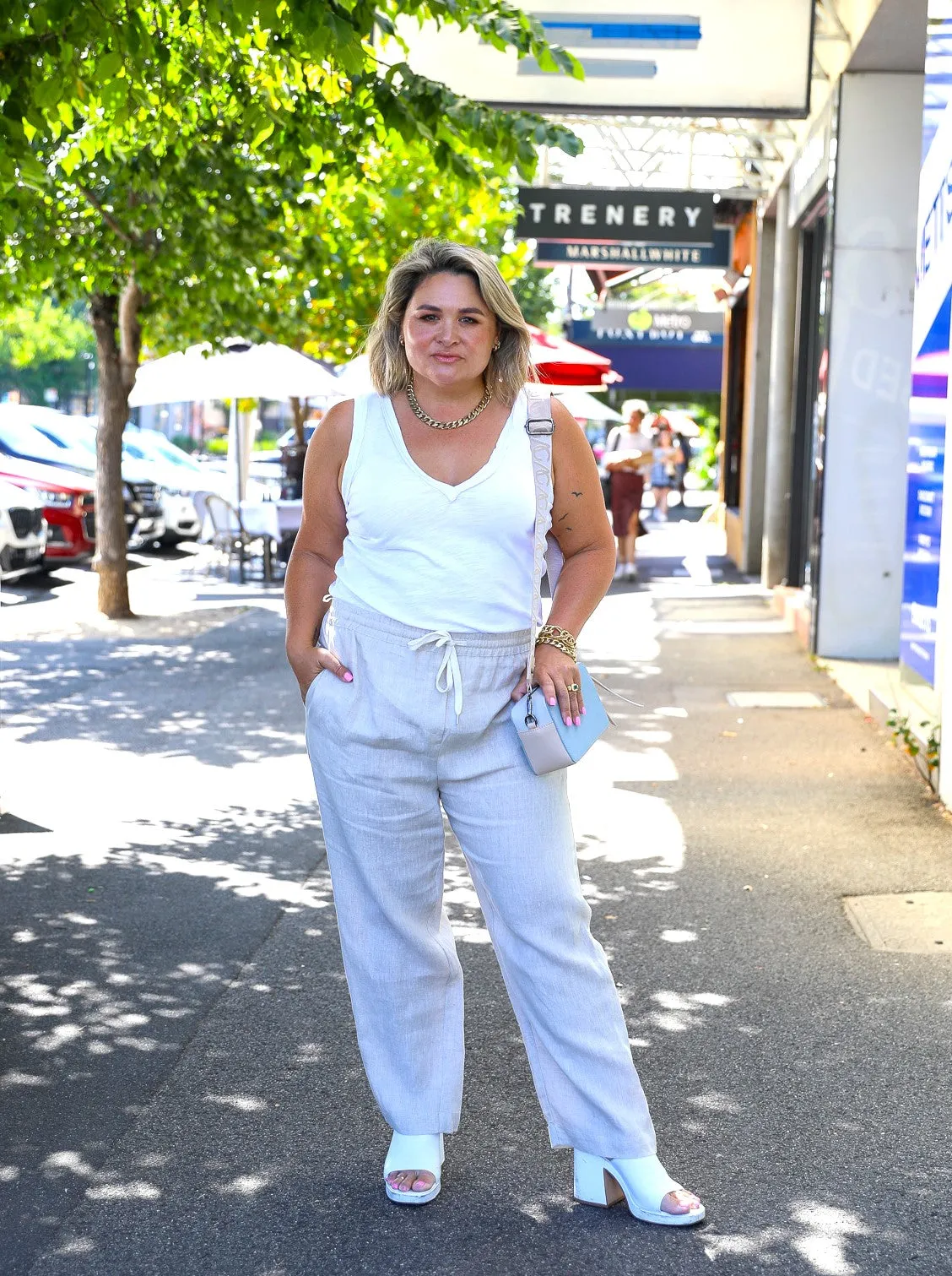 Lucy Linen Pant - Sand