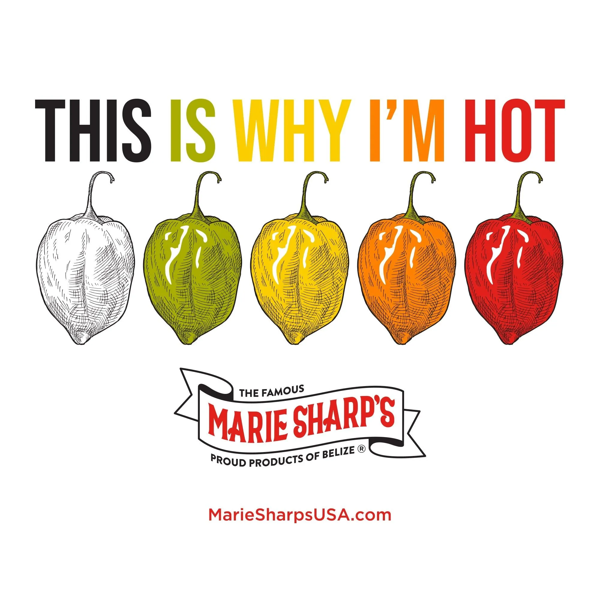 Marie Sharp's T-Shirt - I'm Hot - Unisex