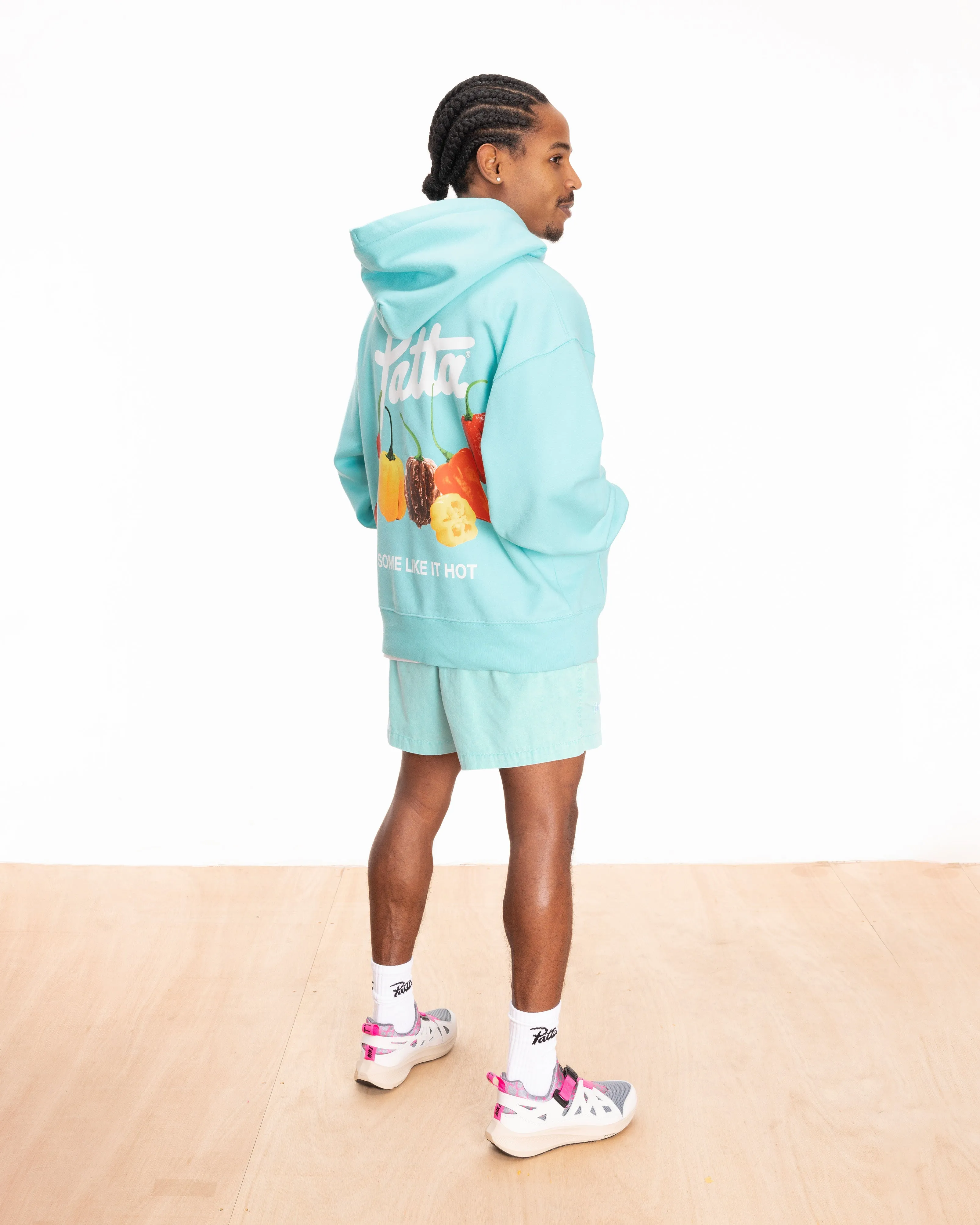 Patta Some Like It Hot Boxy Hooded Sweater (Blue Radiance)