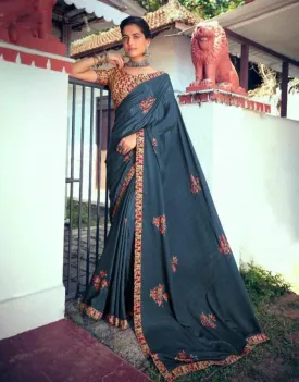 Pure Chiffon Printed Saree with Designer Blouse