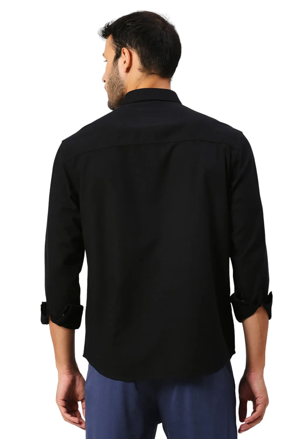 Relaxed Fit Cotton Hopsack Slub Dobby Shirt