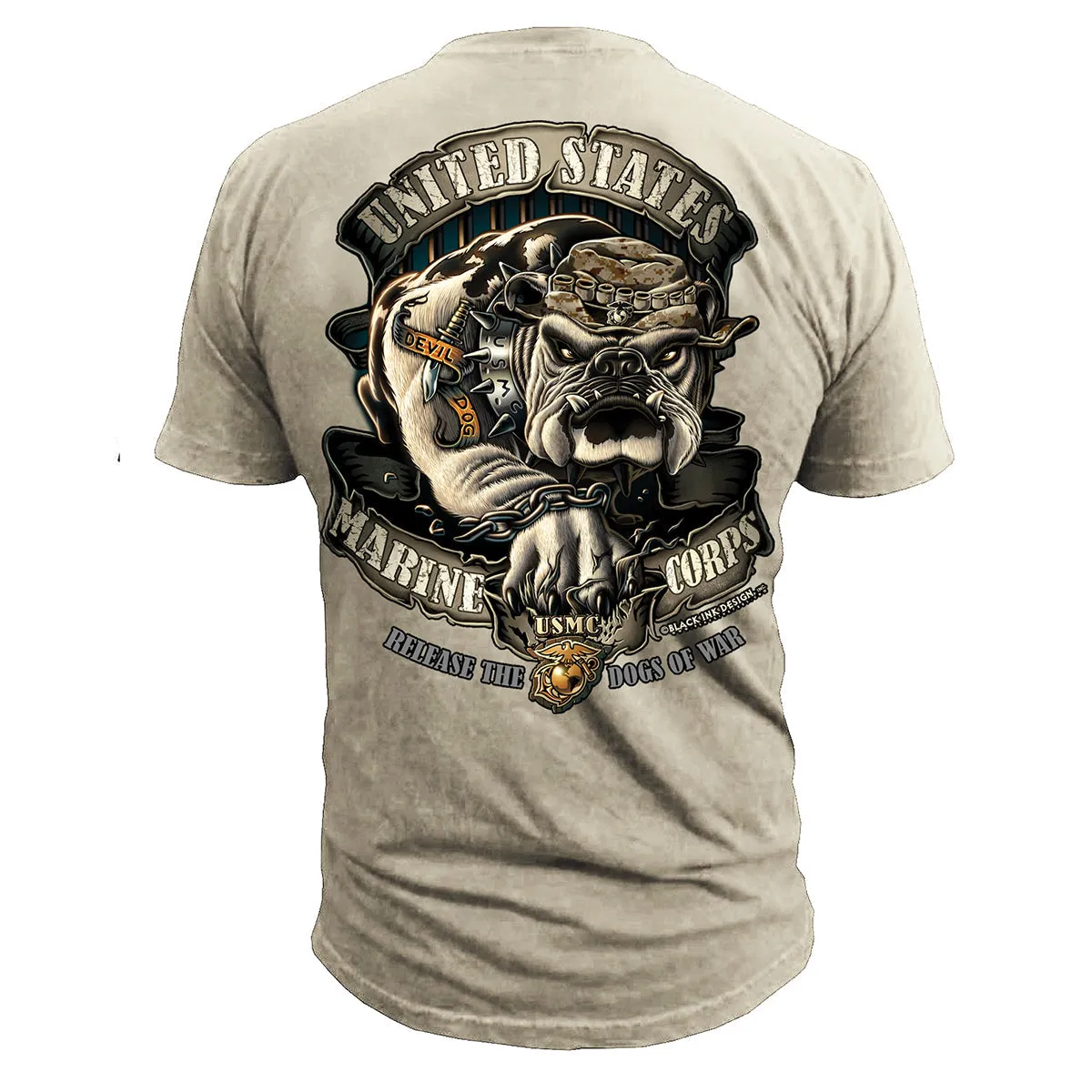 USMC Release the Dogs of War Men's T-Shirt
